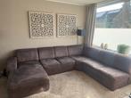 GRATIS  Taupe kleurige Hoekbank met Chaise Long - 320x230 cm, Ophalen, Gebruikt, 300 cm of meer, Vierpersoons of meer