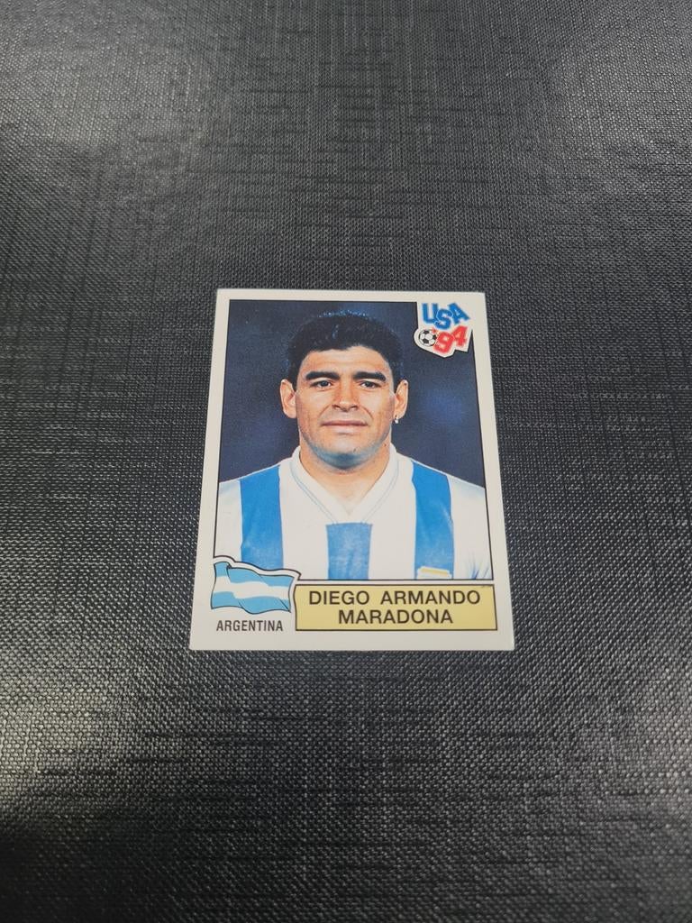 Panini WK 1994 Maradona topstaat, Verzamelen, Ophalen of Verzenden