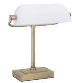 Bankierslamp van melkglas, Ophalen, Bankiers luxe, Nieuw, Glas