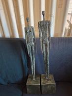 Ijzeren sculpturen man en vrouw, Ophalen of Verzenden