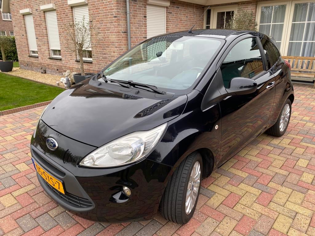 Ford Ka 1.2 Titanium Zwart, Auto's, Ford, Voorwielaandrijving, Stof, 4 cilinders, 4 stoelen