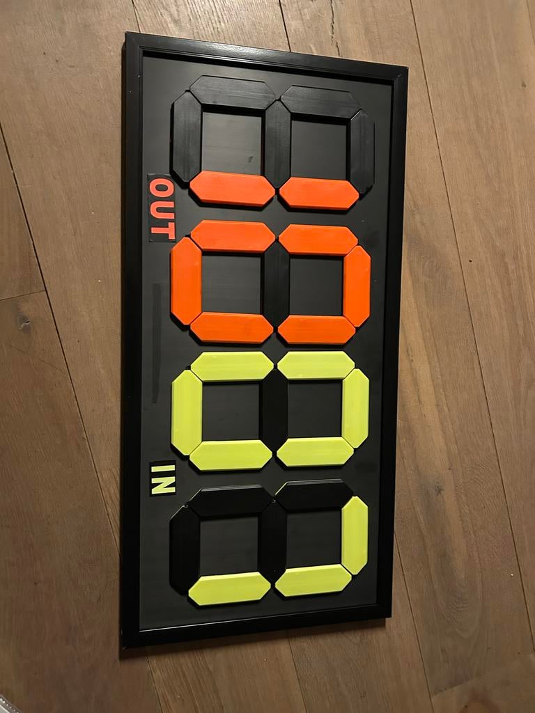 Voetbal hockey Wisselbord sportwedstrijd, Ophalen, Gebruikt