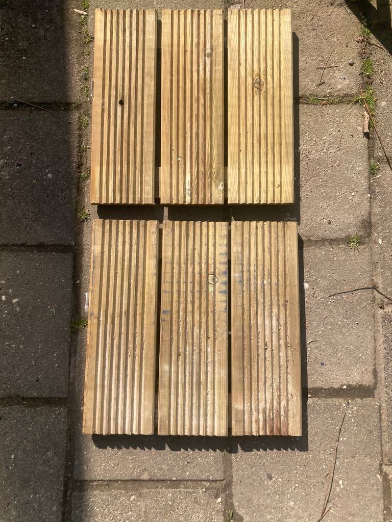 2 vlondertegels, Ophalen of Verzenden, Zo goed als nieuw, Hout