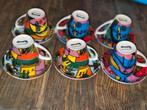 Corneille espresso kopjes met schotels, 6 stuks, Ophalen of Verzenden, Zo goed als nieuw, Overige stijlen, Kop(pen) en/of Schotel(s)