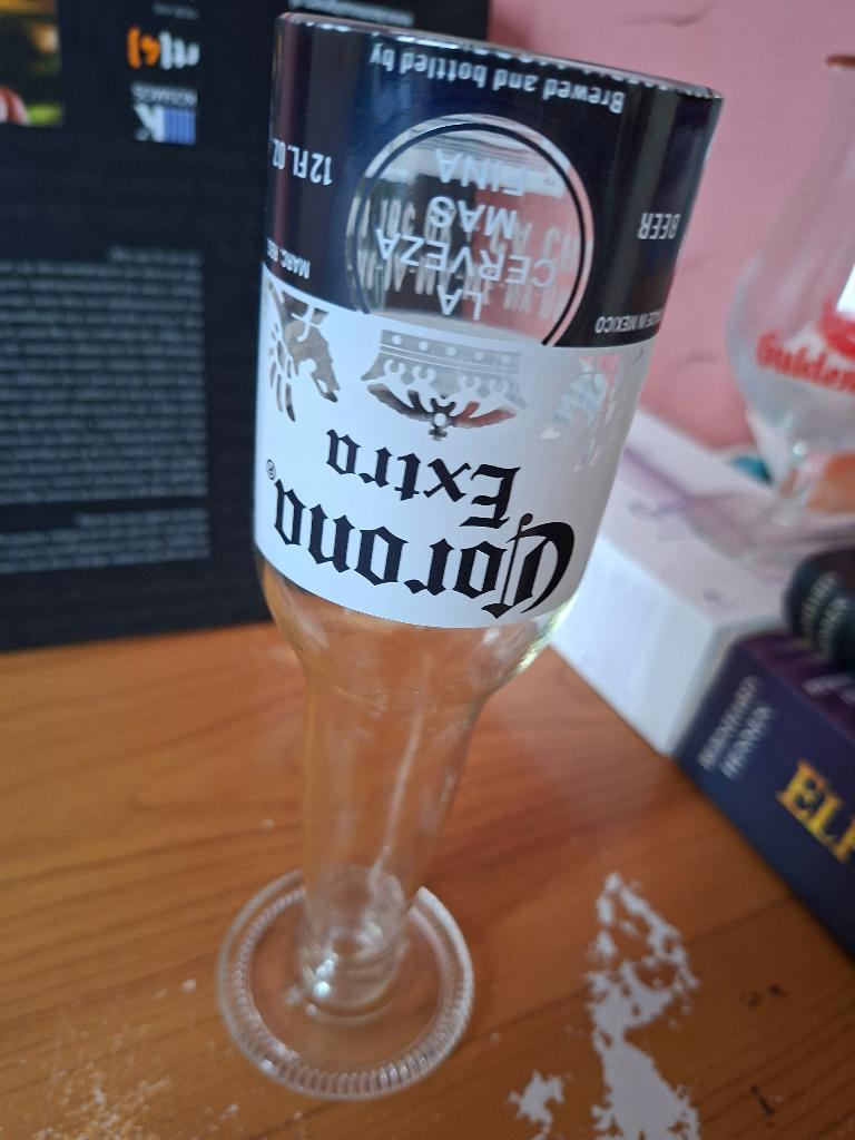 bierglas Corona Extra, Ophalen of Verzenden, Zo goed als nieuw, Glas of Glazen, Overige merken