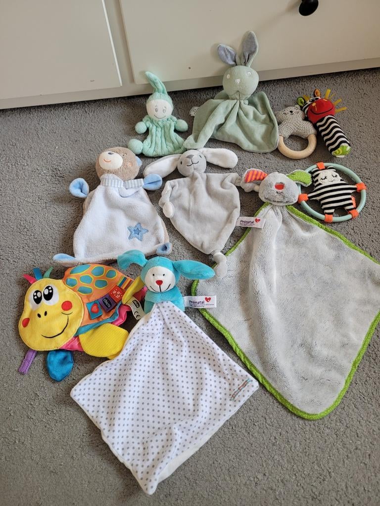 Baby doekjes en rammelaaren van prenatal, Ophalen, Zo goed als nieuw, Babygym