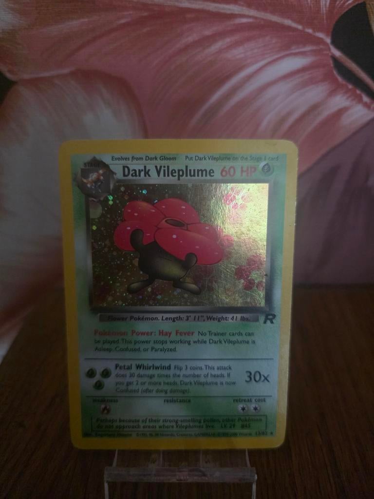 Dark Vileplume Pokemon Kaart, Ophalen of Verzenden