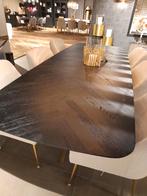 eettafel zwart eiken deens model Haley van Richmond Interior, Richmond Interiors, 50 tot 100 cm, Vijf personen of meer, Richmond Interiors model Hayley