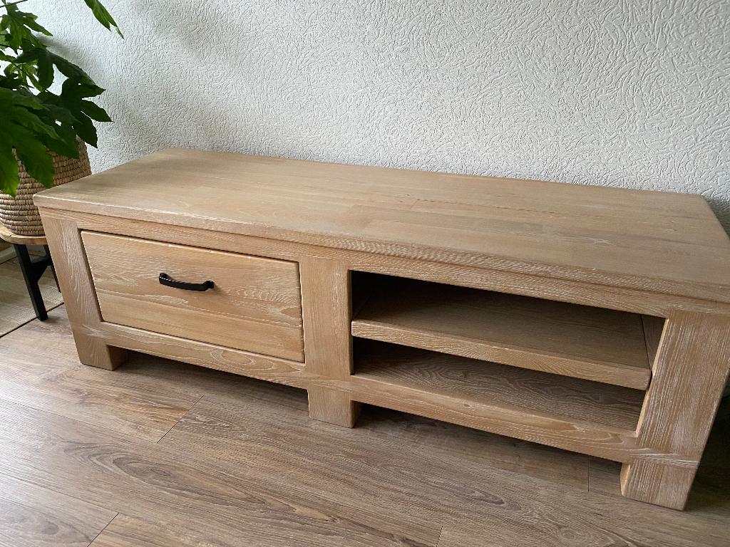 TV meubel, Ophalen, Gebruikt, 150 tot 200 cm, Minder dan 100 cm