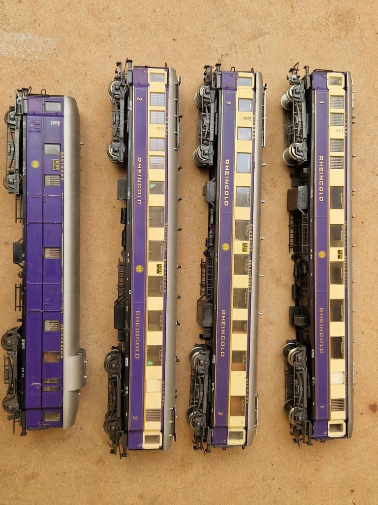 RHEINGOLD Treinset Wagons Lilliput - Paars/Beige, Ophalen of Verzenden