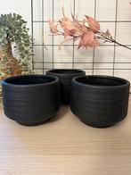Countryfield bloempotten 3 stuks, Huis en Inrichting, Zwart, Aardewerk of Porselein, Ophalen of Verzenden, Zo goed als nieuw