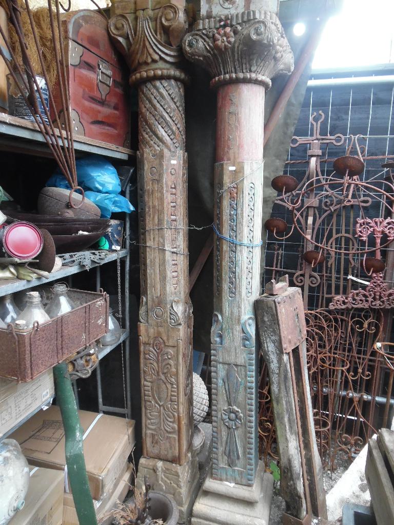 Antieke deur/paneel uit India Zware decoratieve uitvoering., Antiek en Kunst, Ophalen