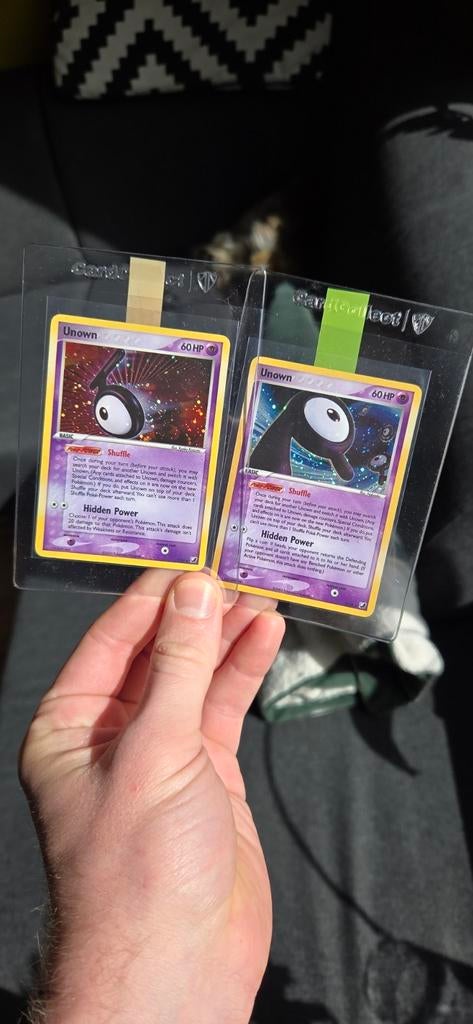 Unown Secret Rare Holo NM+ - EX Unseen Forces Pokémon Kaart, Ophalen of Verzenden, Zo goed als nieuw, Meerdere kaarten, Foil