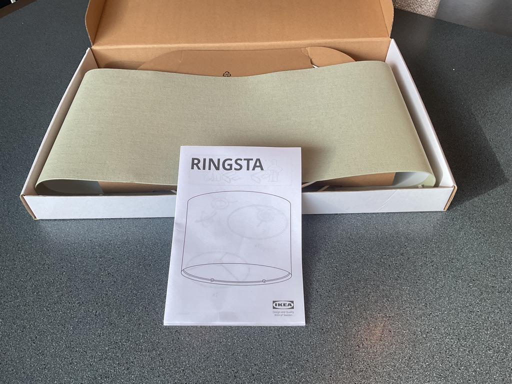 Lampenkap IKEA Ringsta 33cm Lichtgroen, Ophalen of Verzenden, Nieuw, Rond, 25 tot 50 cm