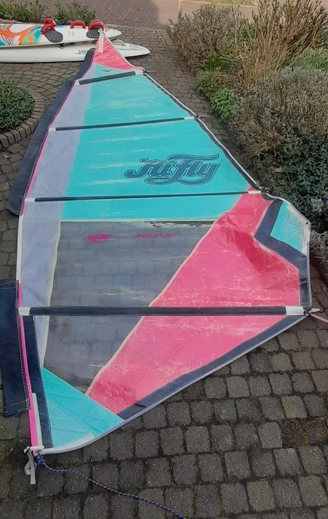 Hifly  NPU Flashline 5.9 m² windsurfzeil gebruikt, Watersport en Boten, Windsurfen, Gebruikt, Zeil, 5 tot 7 m², Ophalen