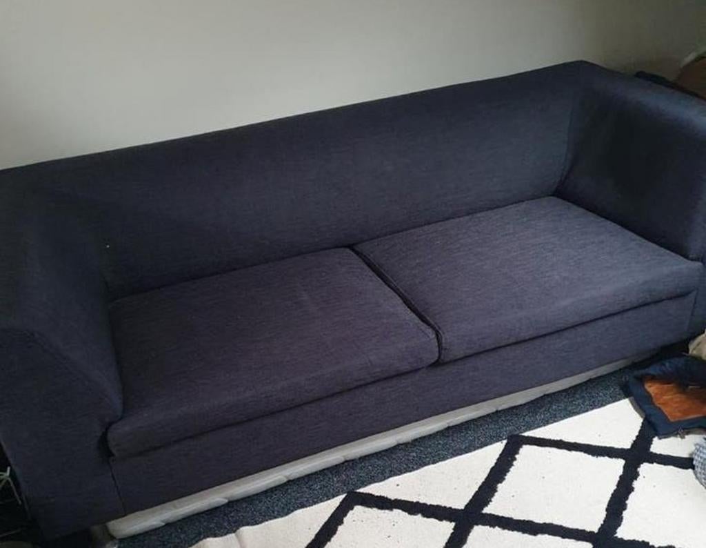 Grijze 2-zits bank - Nog in goede staat, Huis en Inrichting, Banken | Sofa's en Chaises Longues, Ophalen, 150 tot 200 cm, Tweepersoons