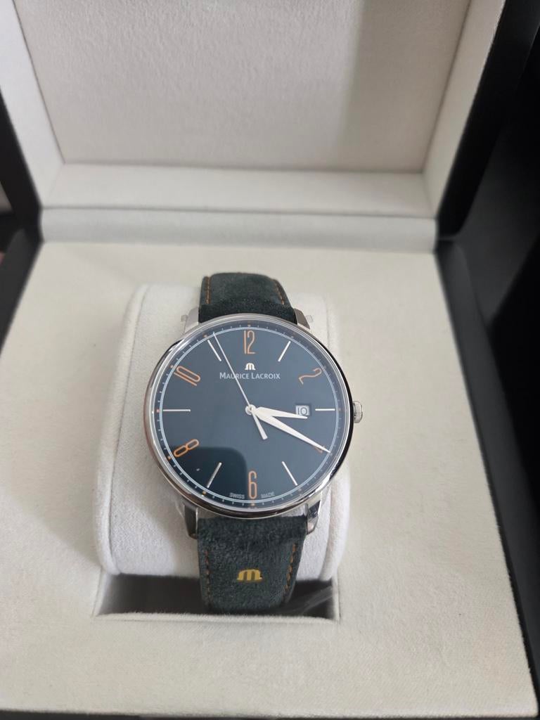 Maurice Lacroix Eliros EL1118-SS001-620-5 Zo goed als nieuw, Ophalen of Verzenden