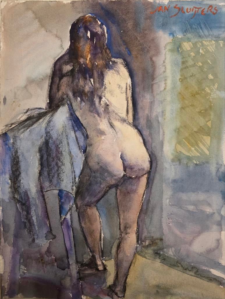 Prachtig origineel aquarel , Jan Sluijters, gesigneerd, Antiek en Kunst, Ophalen