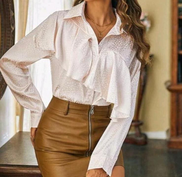 Elegante top met ruches - Maat S, Kleding | Dames, Huispakken, Verzenden, Zo goed als nieuw