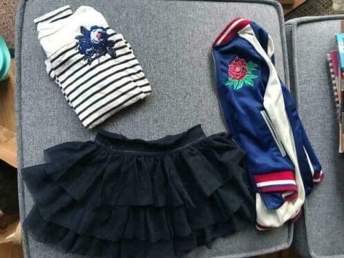3 delige set WE in maat 110/116, Kinderen en Baby's, Kinderkleding | Maat 110, Ophalen, Gebruikt, Meisje, Jurk of Rok
