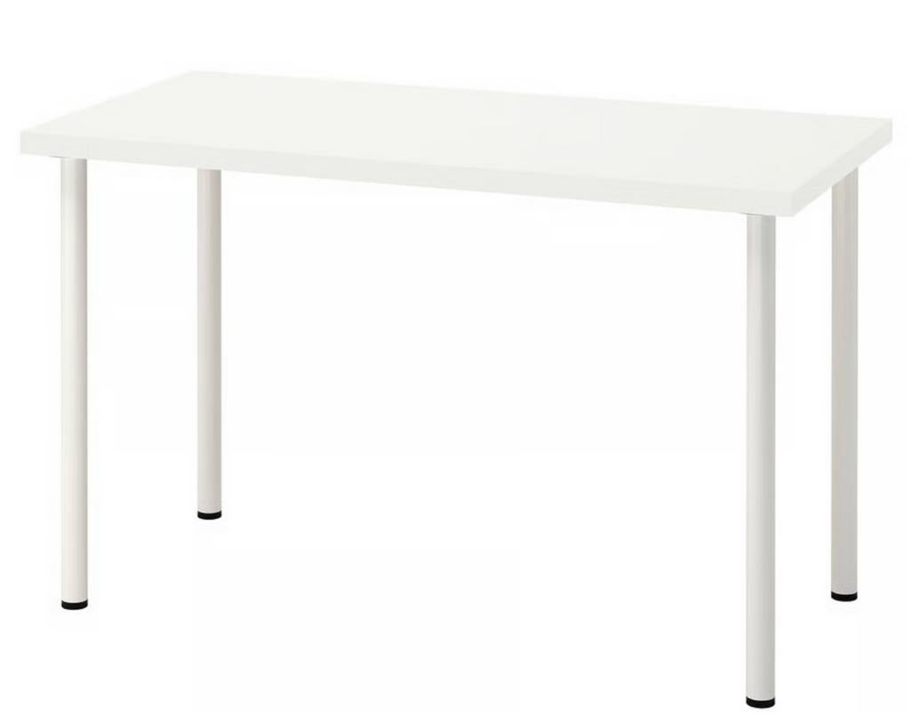 IKEA ADILS Witte Tafel - Veelzijdig en Compact, Ophalen of Verzenden, Zo goed als nieuw, Gezichtsbruiner, Minder dan 10 lampen