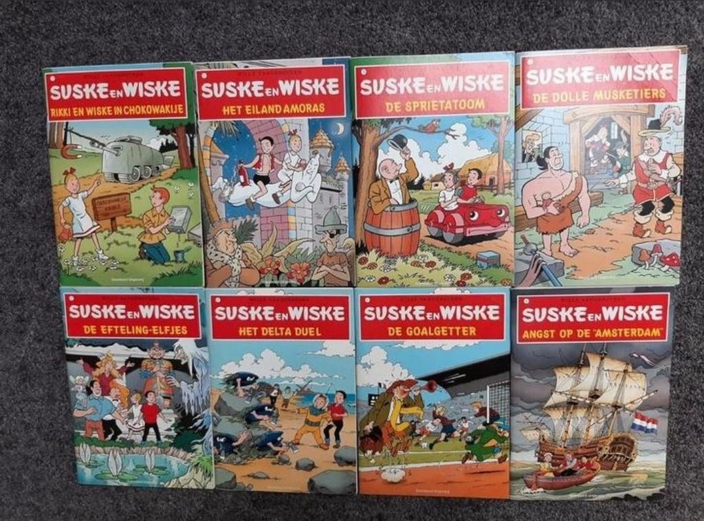 Suske en Wiske
Klein formaat, speciale uitgave
Deel 1 t/m 8, Eén stripboek, Ophalen of Verzenden, Nieuw