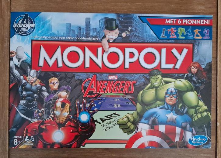 Monopoly Marvel Avengers - Hasbro - nederlandstalig, Hobby en Vrije tijd, Gezelschapsspellen | Bordspellen, Zo goed als nieuw