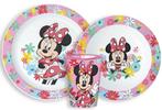 Minnie Mouse Kinderservies met Beker - Magnetron Eetsetje, Ophalen of Verzenden, Nieuw