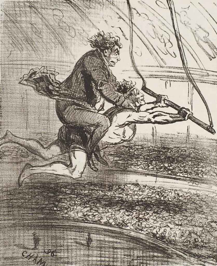 Recept voorgesteld door de charivari - Antieke cartoon 1896, Verzenden, Voor 1940, Gebruikt, Overige onderwerpen