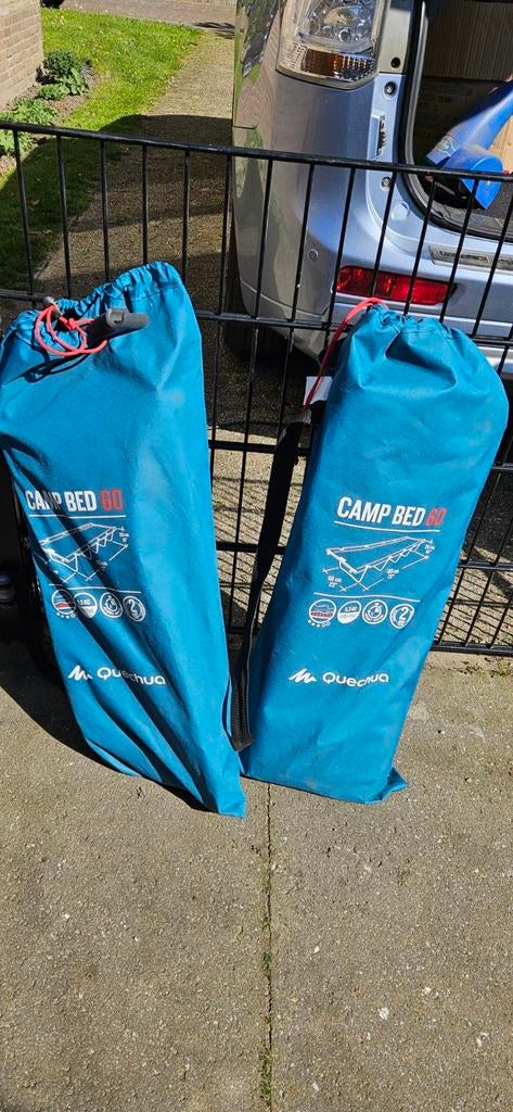 2x Quechua Stretcher bed voor kamperen - Camp Bed 60, Ophalen, Zo goed als nieuw