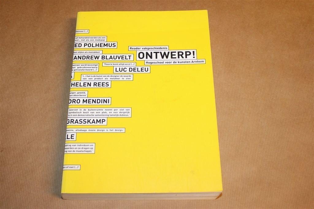 Ontwerp! — Kunst & Design Reader Arnhem — Oplage 1000, Ophalen of Verzenden, Alpha, Gelezen, HBO