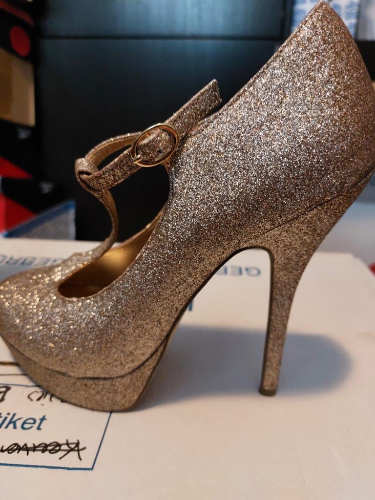 Steve Madden glitter pumps goud maat 38, Pumps, Overige kleuren, Steve Madden, Ophalen of Verzenden