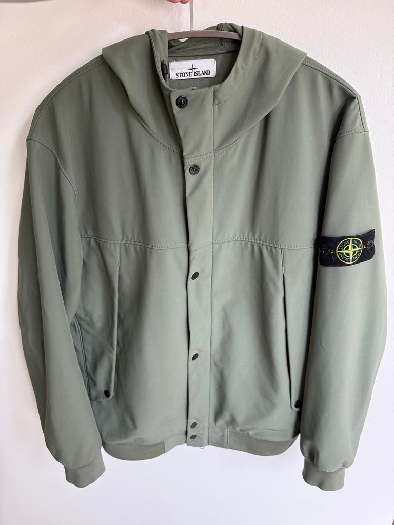 XXL Stone Island Light Soft Shell-R e.dye zomerjas, Ophalen of Verzenden, Zo goed als nieuw, Overige maten, Groen