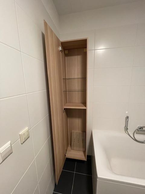 IKEA GODMORGON hoge badkamer kast - Wit Eiken Effect, Ophalen, (Half)hoge kast, Minder dan 50 cm, Zo goed als nieuw