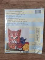 Borduur pakket kat, Ophalen of Verzenden, Nieuw, Handborduren, Borduurpakket