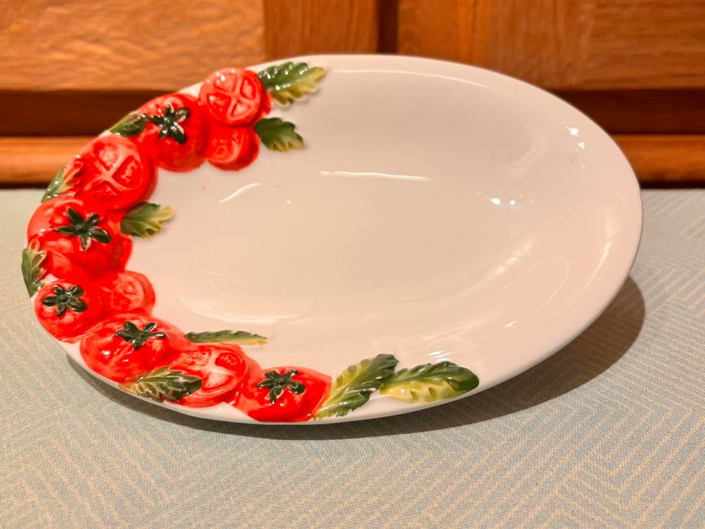 Mooi Italiaans schaaltje met tomaat, Ophalen of Verzenden, Zo goed als nieuw, Overige stijlen, Schaal of Schalen