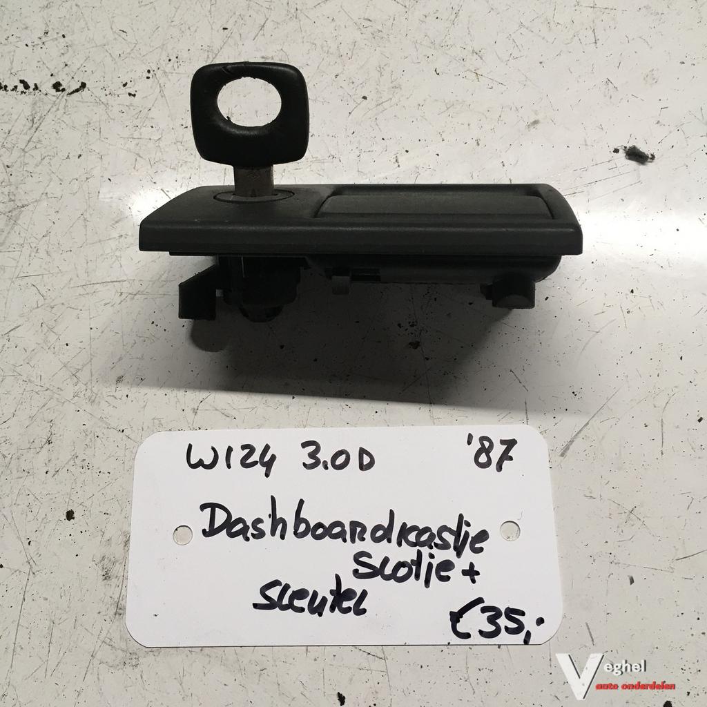 Mercedes W124  Dashboardkastje slot met sleutel 124 680 0084, Gebruikt, -, -, Ophalen of Verzenden