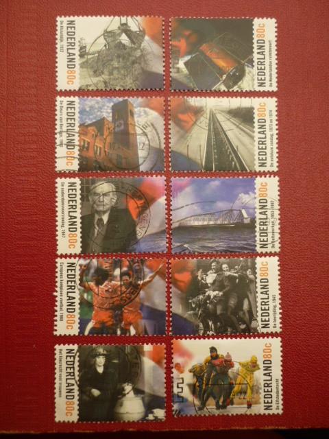 1999 Hoogtepunten uit de 20e eeuw serie gest. NVPH 1842-1851, Postzegels en Munten, Ophalen of Verzenden, Gestempeld