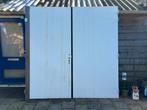 2 garagedeuren - deuren - openslaande deuren, Ophalen, Garagedeur, Zo goed als nieuw, 120 cm of meer