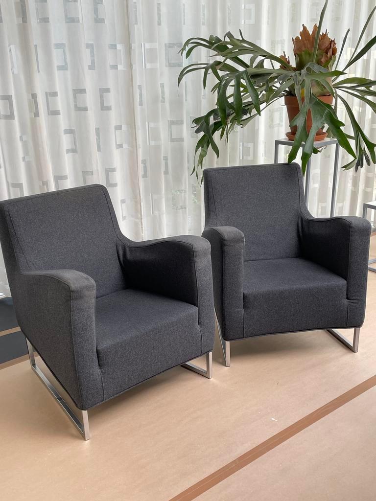Danca design stoelen 2 stuk- comfortabel en wasbaar, Ophalen, Gebruikt, Twee, Stof