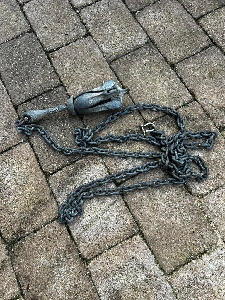 Paraplu anker met ketting, Ophalen of Verzenden, Gebruikt, Overige typen