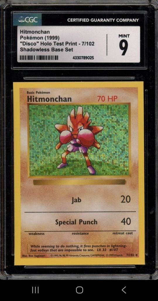 Test Print Pokemon card PSA,CGC Graded, Ophalen of Verzenden, Zo goed als nieuw