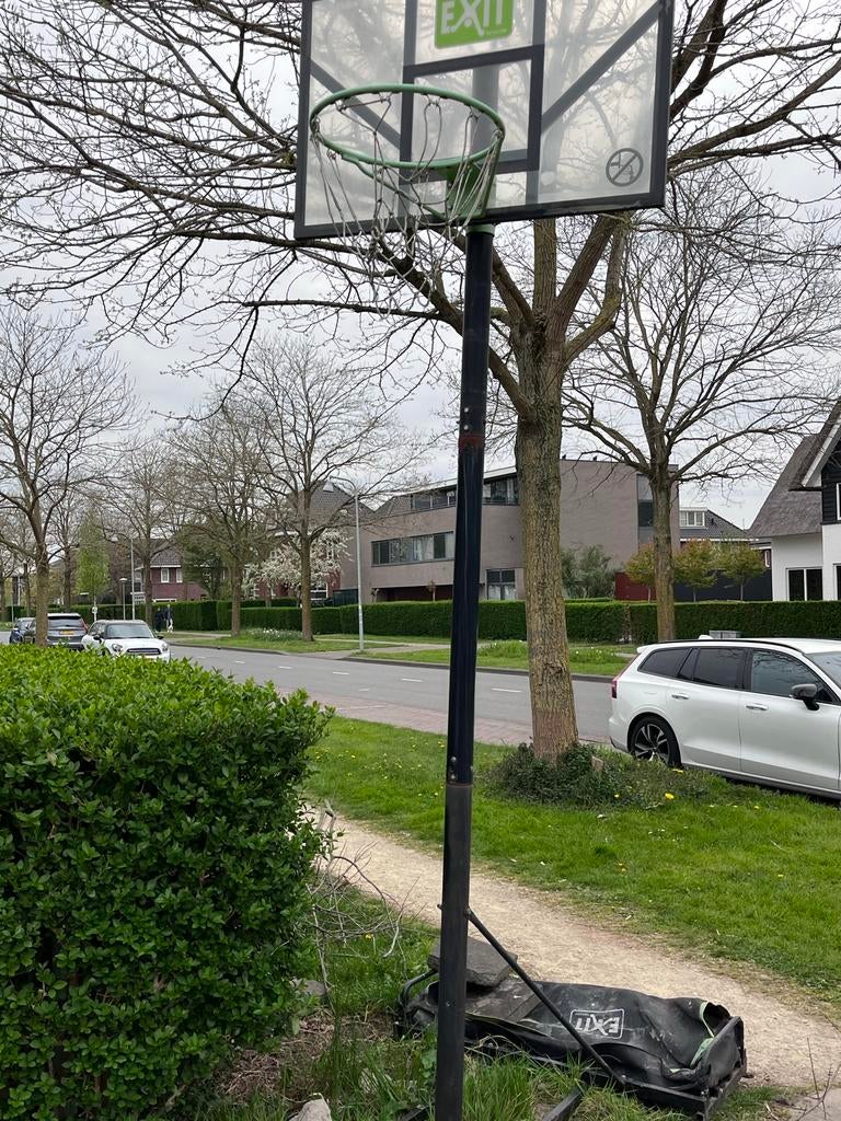 Exit basketbalpaal - Gebruikt, Sport en Fitness, Basketbal, Ophalen, Gebruikt, Ring, Bord of Paal