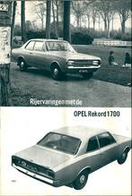 Autokampioen test Opel Rekord 1700 1968, Ophalen of Verzenden, Gelezen, Opel