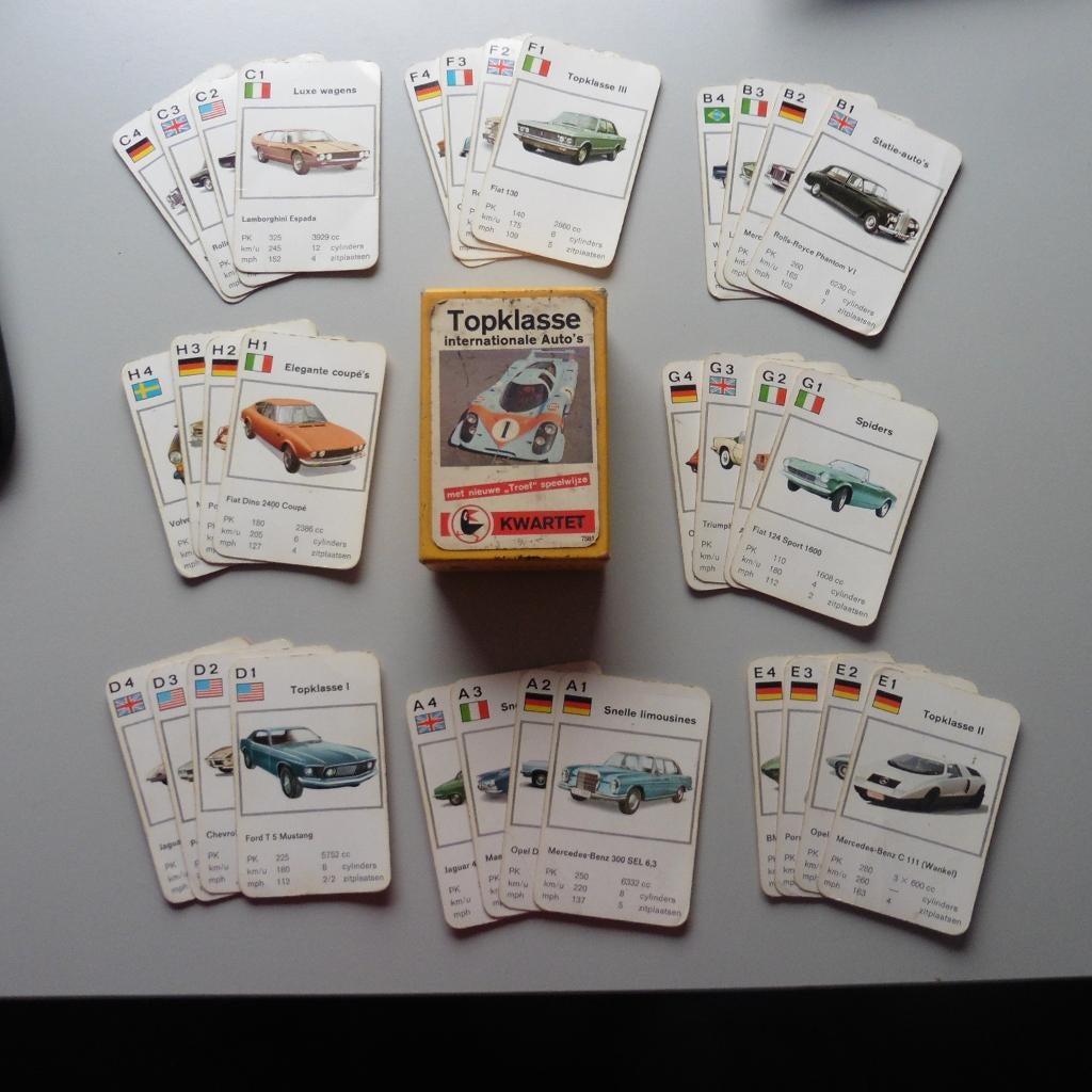 Kwartetspel, Verzamelen, Speelkaarten, Jokers en Kwartetten, Ophalen of Verzenden, Zo goed als nieuw, Kwartet(ten)