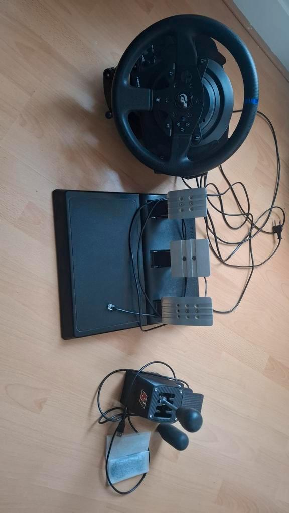 Thrustmaster T300RS GT + SHH Newt 2 Shifter, Spelcomputers en Games, Games | Overige, Gebruikt, Racen en Vliegen, 1 speler, Vanaf 3 jaar
