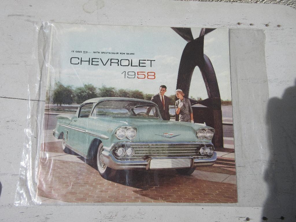 Chevrolet 1958 folder, Chevrolet, Ophalen of Verzenden, Onbekend, Gelezen