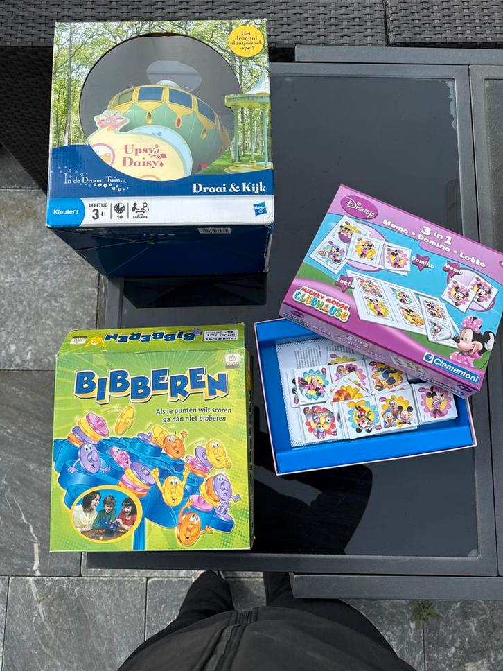 3 leuke spellen : In de Droom Tuin, Bibberen, Disney 3-in-1, Kinderen en Baby's, Speelgoed | Kinderpuzzels, Gebruikt, Ophalen of Verzenden