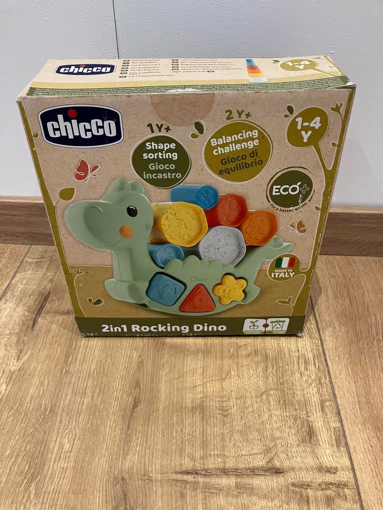 Chicco 2-in-1 Rocking Dino - Balans en Vormenstoof, Ophalen, Nieuw, Overige typen