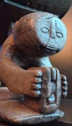 Old Wood Stool Akan Ashanti Fante Ghana Leopard Base, Ophalen of Verzenden